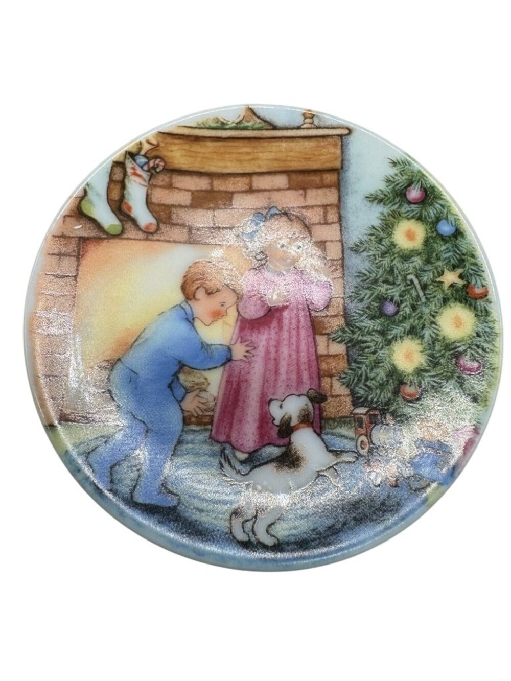 Hallmark 1989 Morning Of Wonder Collectors Series Miniature Plate Ornament READ